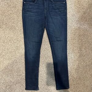 Buckle Women's Skinny Jeans - Dark Blue